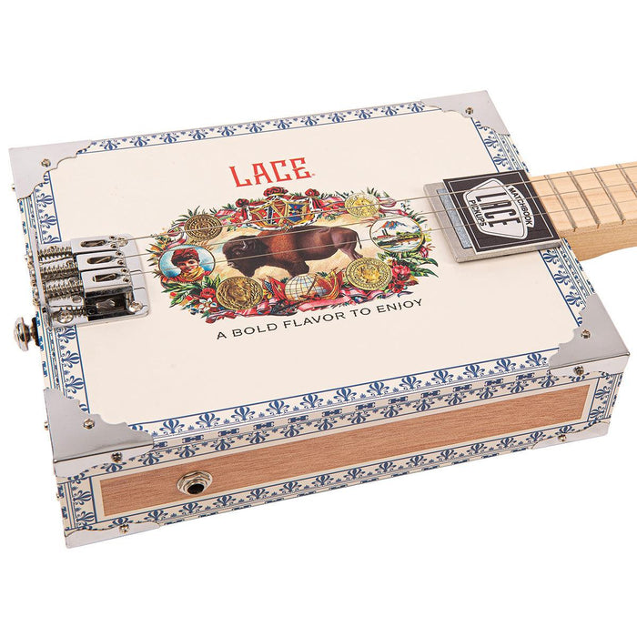 Lace Cigar Box Electric Guitar ~ 3 String ~ Buffalo Bill - DD Music Geek