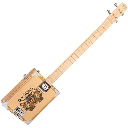 Lace Cigar Box Electric Guitar ~ 4 String ~ Americana - DD Music Geek