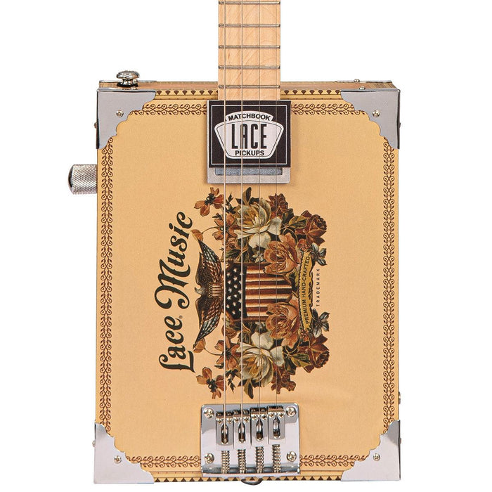 Lace Cigar Box Electric Guitar ~ 4 String ~ Americana - DD Music Geek