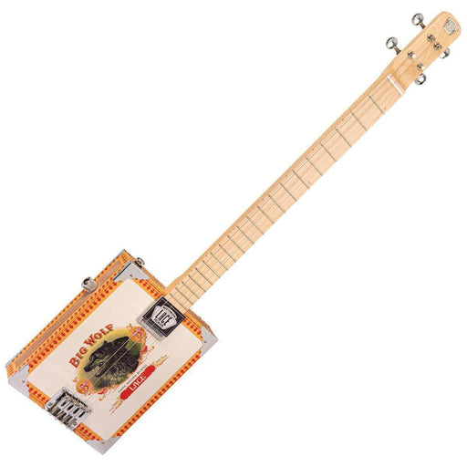 Lace Cigar Box Electric Guitar ~ 4 String ~ Big Wolf - DD Music Geek