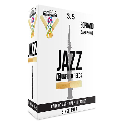 Marca Jazz Unfiled Reeds ~ 10 Pack ~ Soprano Sax ~ 3.5 - DD Music Geek