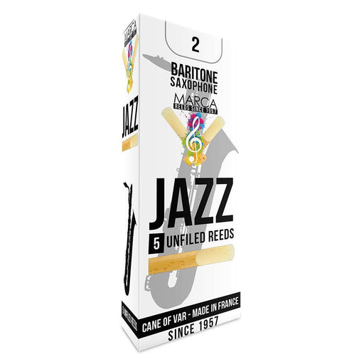 Marca Jazz Unfiled  Reeds ~ 5 Pack ~ Baritone Sax ~ 2 - DD Music Geek