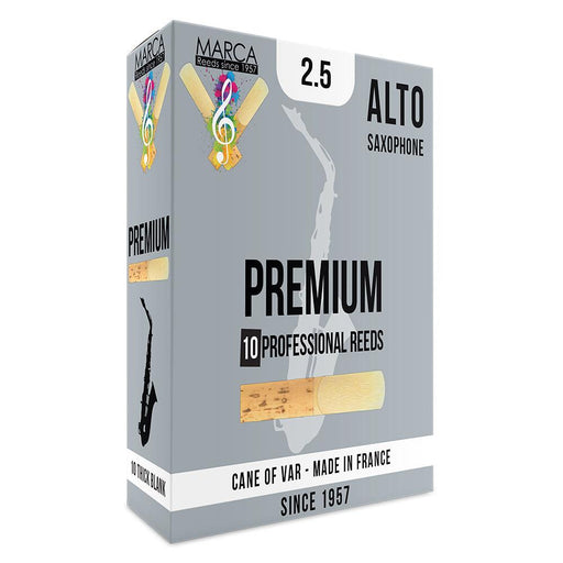 Marca Premium Reeds - 10 Pack - Alto Sax - 2.5 - DD Music Geek