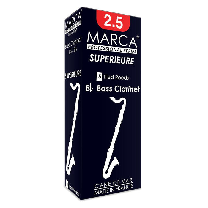 Marca Superieure Reeds ~ 5 Pack ~ Bass Clarinet ~ 2.5 - DD Music Geek