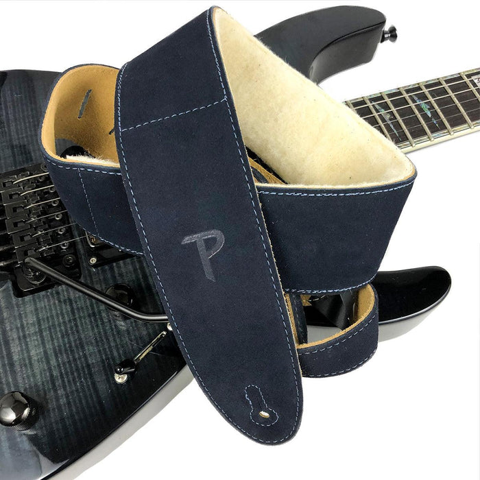 Perri's 2.5" Soft Suede Guitar Strap ~ Navy - DD Music Geek