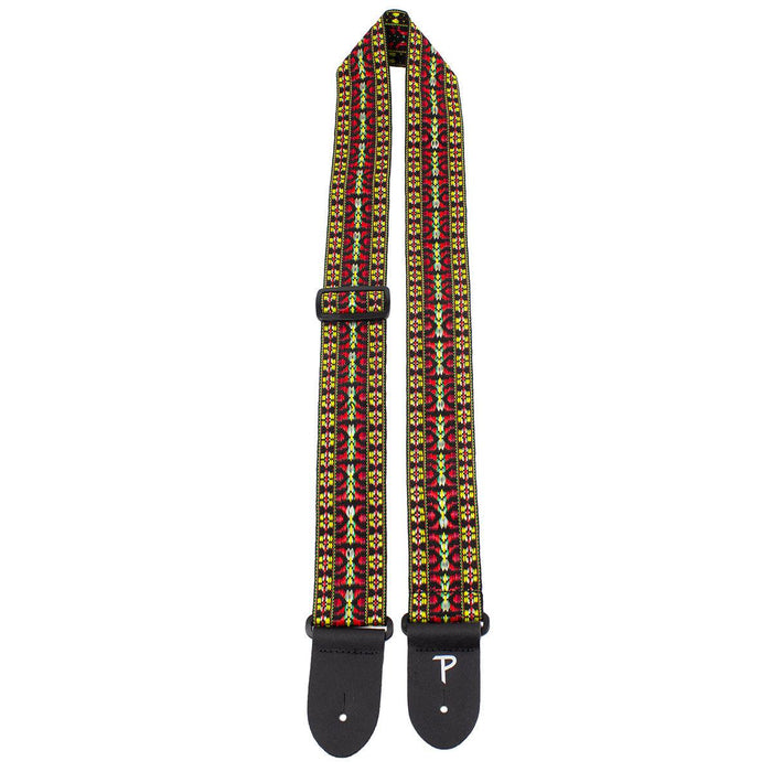 Perri's 2" Retro Hootenanny Poly Guitar Strap ~ Yellow Red - DD Music Geek