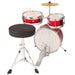 PP Drums Junior 3 Piece Drum Kit ~ Metallic Red - DD Music Geek