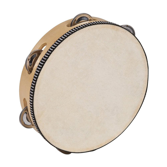 PP World Wooden Tambourine ~ 20cm Natural - DD Music Geek