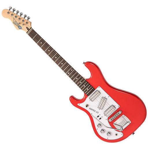 Rapier 33 Electric Guitar ~ Left Hand Fiesta Red - DD Music Geek