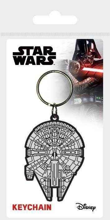 STAR WARS (MILLENNIUM FALCON) RUBBER KEYCHAIN