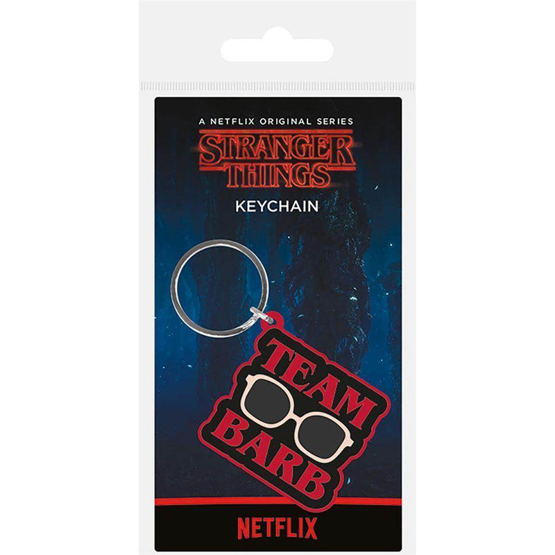 STRANGER THINGS (TEAM BARB) RUBBER KEYCHAIN - DD Music Geek