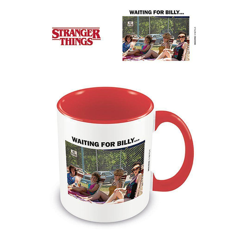 STRANGER THINGS (WAITING FOR BILLY) RED INNER MUG - DD Music Geek