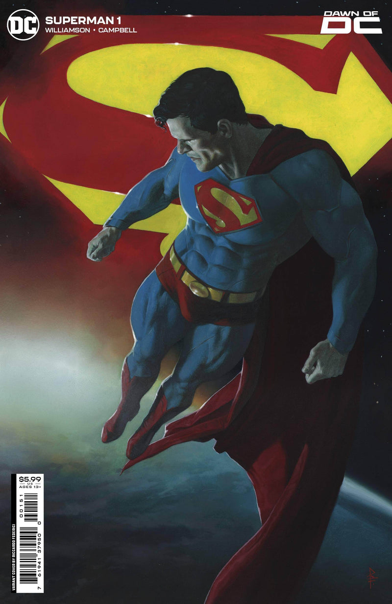 SUPERMAN #1 CVR E RICCARDO FEDERICI CARD STOCK VAR - DD Music Geek
