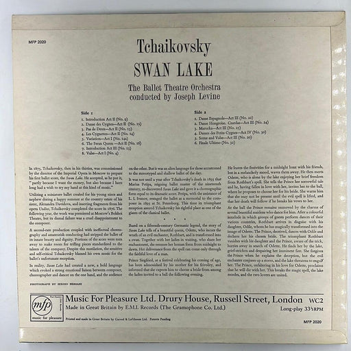 Tchaikovsky, Ballet Theatre Orchestra, Joseph Levine: Selections From Swan Lake [PREOWNED VINYL] VG/VG+ - DD Music Geek