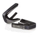 Thalia Exotic Series Shell Collection Capo ~ Black Chrome with Ebony Inked Inlay - DD Music Geek