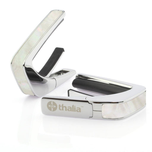 Thalia Exotic Series Shell Collection Capo ~ Chrome with Mother Of Pearl Inlay - DD Music Geek