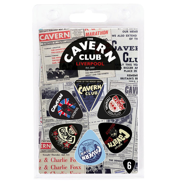 The Cavern Club 6 Pick Pack ~ Press - DD Music Geek
