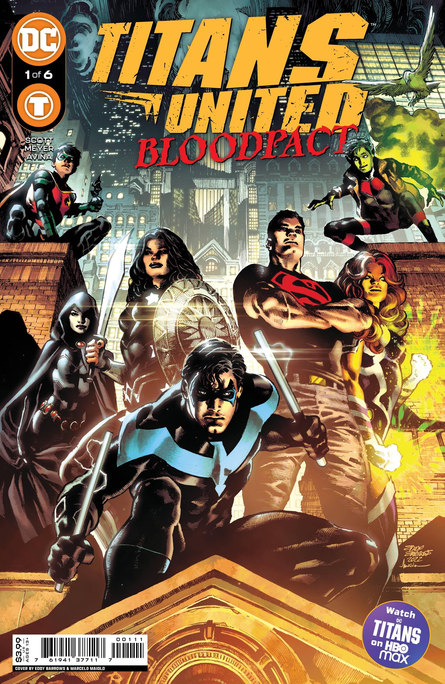 TITANS UNITED BLOODPACT #1 (OF 6) CVR A BARROWS