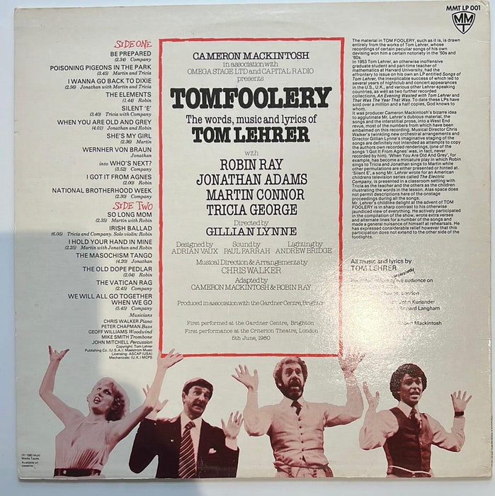 Tom Lehrer - The London Cast: Tomfoolery [Preowned VINYL] M-/VG - DD Music Geek