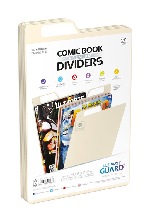 Ultimate Guard Premium Comic Book Dividers Sand (25) - DD Music Geek