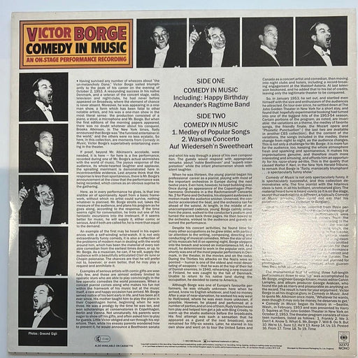 Victor Borge: Comedy In Music [Preowned VINYL] M-/M- - DD Music Geek