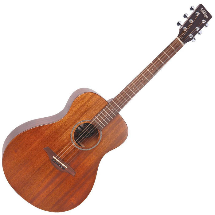 Vintage V300 Acoustic Folk Guitar Outfit ~ Mahogany - DD Music Geek