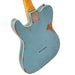 Vintage V66 Paul Rose Signature Electric Guitar ~ Distressed Gun Hill Blue - DD Music Geek