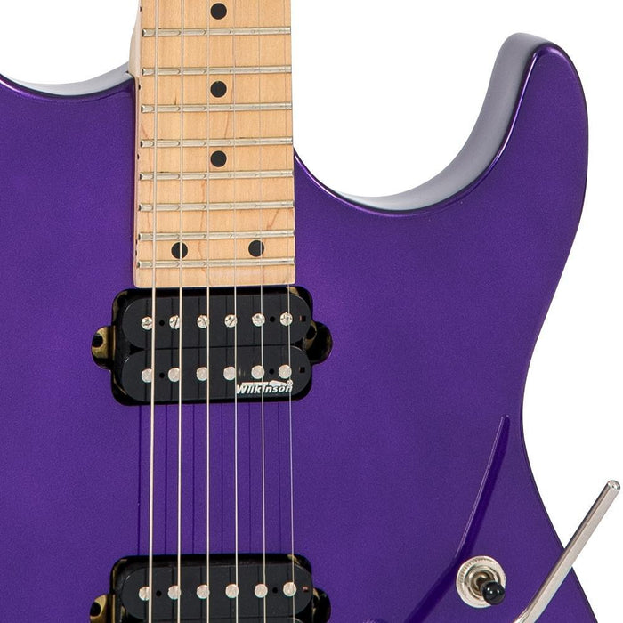 Vintage V6M24 ReIssued Series Electric Guitar ~ Pasadena Purple - DD Music Geek