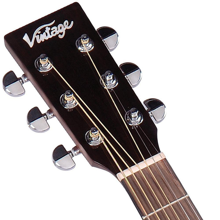 Vintage VGA990 Electro-Acoustic Sweetwater Guitar ~ Natural - DD Music Geek