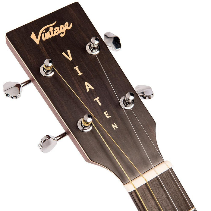 Vintage 'Viaten' Paul Brett Acoustic Tenor Guitar ~ Natural - DD Music Geek