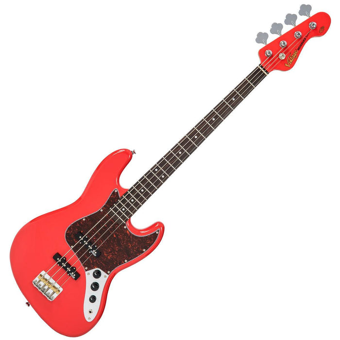 Vintage VJ74 ReIssued Bass ~ Firenza Red - DD Music Geek