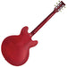 Vintage VSA500 ReIssued Semi Acoustic Guitar ~ Left Hand Cherry Red - DD Music Geek