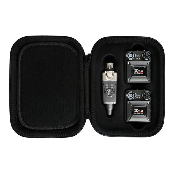 Xvive Travel Case for U4R2 In-Ear Monitor Wireless System (2 Receivers) - DD Music Geek